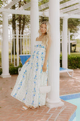 Villa Charm Floral Maxi Dress