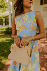 Rose Parade Floral Midi Dress