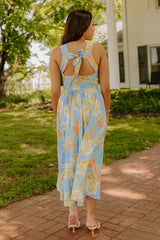 Rose Parade Floral Midi Dress