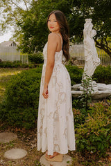 Graceful Gardens Embroidered Maxi Dress
