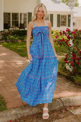 Botanic Bash Front Tie Maxi Dress