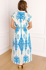 Coastal Town Cutie Button Down Midi Dress