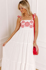 Blossom Voyage Embroidered Maxi Dress