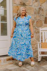 Ocean Whisper Midi Dress Curves