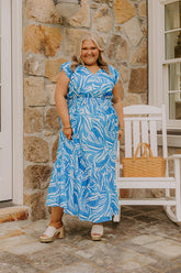 Ocean Whisper Midi Dress Curves