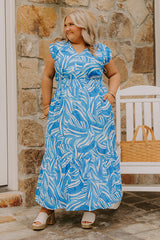 Ocean Whisper Midi Dress Curves
