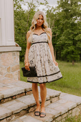 Chateau Stroll Floral Mini Dress