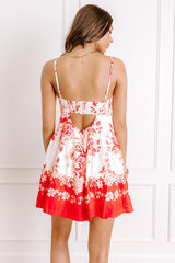 Villa Views Linen-Blend Floral Mini Dress