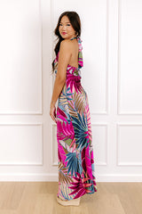 Tropical Mindset Floral Satin Maxi Dress