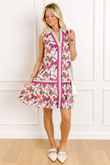 Zinfandel Petals Button Down Mini Dress