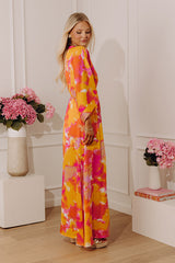 Watercolor Daydream Kimono Maxi Dress
