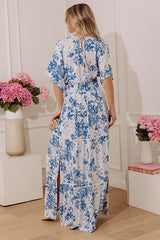 Destination Chic Floral Kimono Maxi Dress