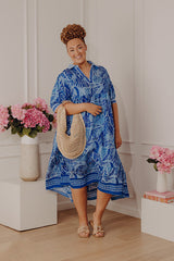 Bloom Bliss Getaway Floral Midi Dress Curves