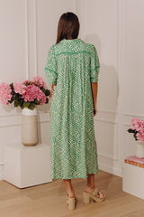 Resort Ready Muse Midi Dress in Green