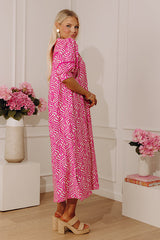 Resort Ready Muse Midi Dress in Pink