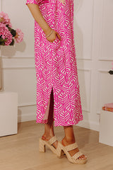 Resort Ready Muse Midi Dress in Pink