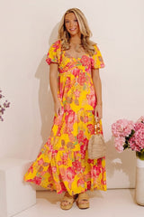Boho Chic Floral Maxi Dress