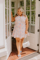 Vacay State Of Mind Eyelet Mini Dress Curves