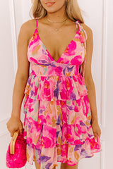 Paradise Blossom Tiered Mini Dress