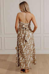Bungalow Views Maxi Dress in Taupe