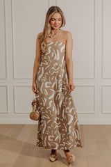 Bungalow Views Maxi Dress in Taupe