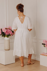 Romantic Bliss Eyelet Midi Dress Curves