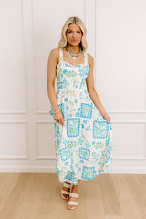 Coastal Charm Floral Midi Dress