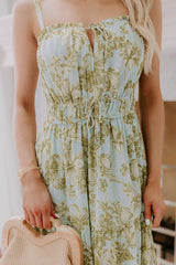 Simply Serene Floral Midi Dress