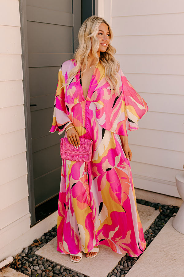 Vacay Moment Maxi Dress in Pink