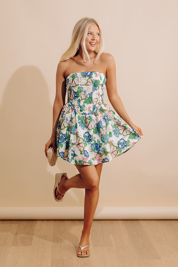 Butterfly Feels Floral Mini Dress