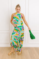 Feel The Groove Maxi Dress in Green