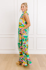 Feel The Groove Maxi Dress in Green