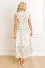 Wildflower Meadows Smocked Midi Dress