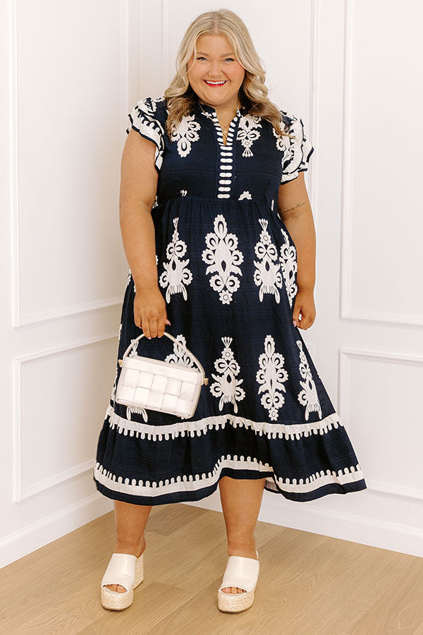 Catching Feelings Midi Dress Curves
