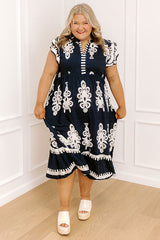 Catching Feelings Midi Dress Curves