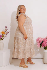 Sweet Embrace Floral Midi Dress Curves
