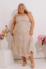 Sweet Embrace Floral Midi Dress Curves