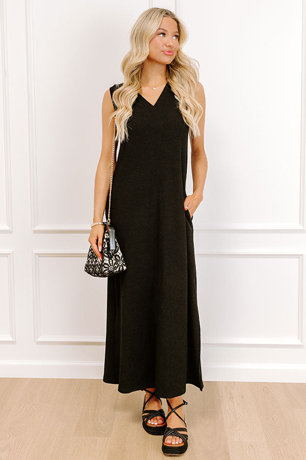 Brunch On The Boardwalk Knit Maxi Dress