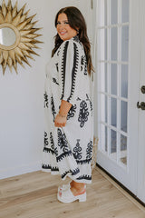 Playa Del Perfection Midi Dress in Cream Curves