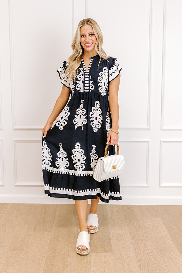 Catching Feelings Midi Dress