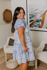 Petit Fours and Picnics Eyelet Embroidered Mini Dress Curves