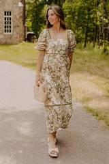 Cottage Bloom Floral Maxi Dress