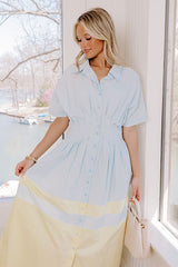 Sweet Macarons Colorblock Midi Dress