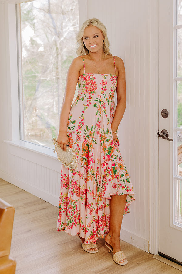 Date Night In Venice Floral Maxi Dress