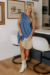 Dockside Happiness Denim Mini Dress