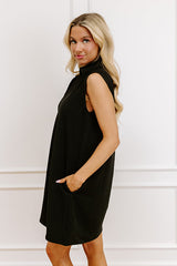 Coastal Dreamer Mini Dress in Black