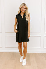 Coastal Dreamer Mini Dress in Black