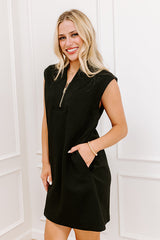 Casual Cues Mini Dress in Black