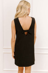 Rooftop Lounge Mini Dress in Black