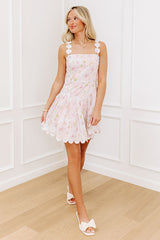 Smell The Roses Floral Mini Dress